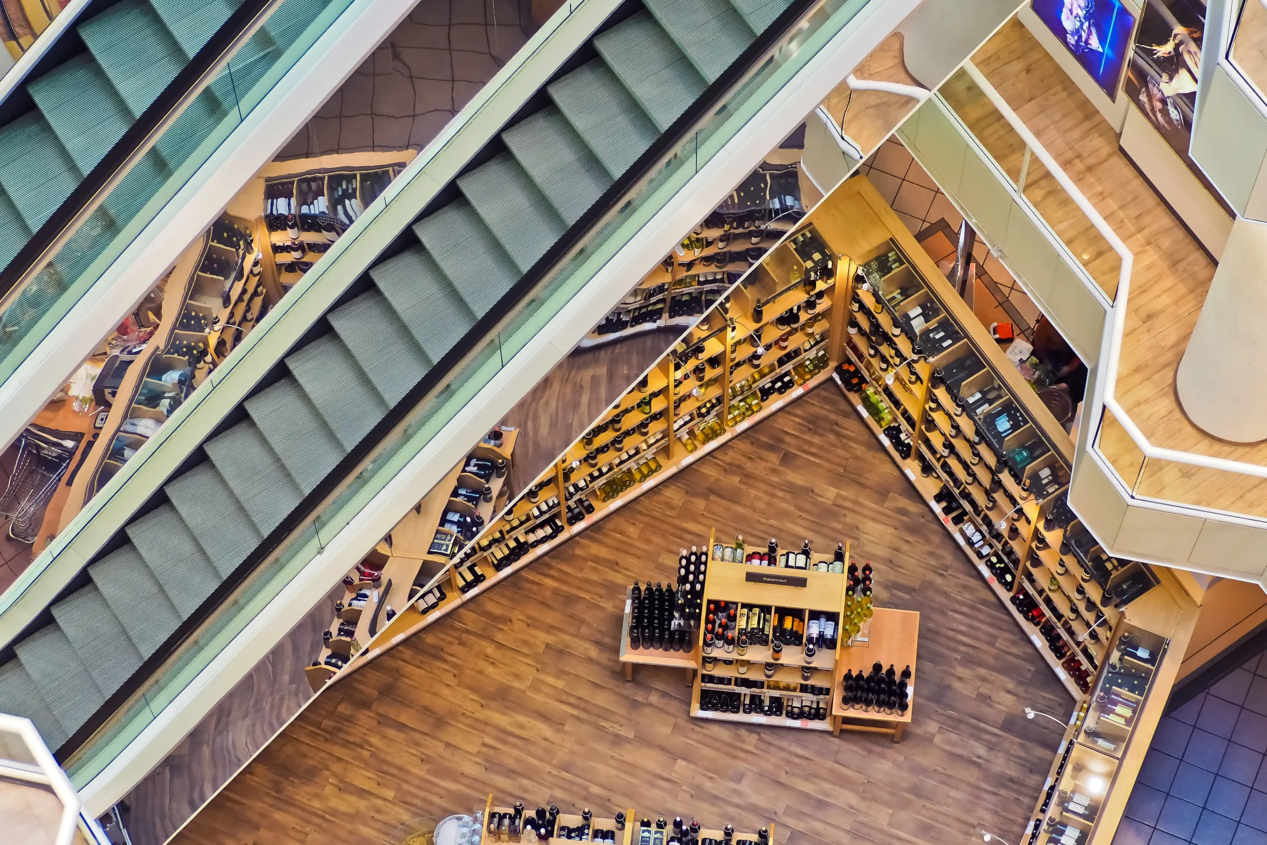 Escadarias de um shopping